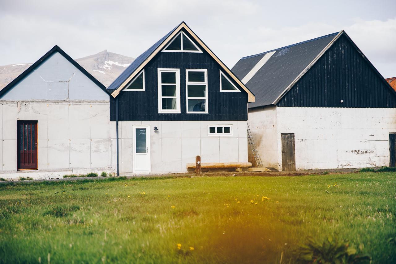 Boat House In Hosvik 아파트 외부 사진